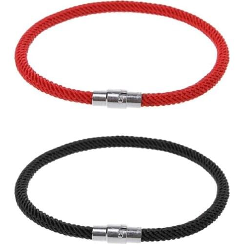 Lucky Kabbalah Red String Thread Hamsa Bracelets With Magnetic Clasp Jewelry Women Handmade Fatima Friendship Jewelry