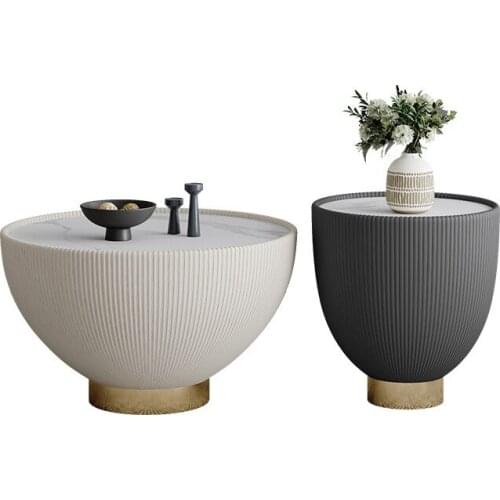 Living room furniture round coffee table modern minimalist small apartment bedroom coffee table creative bedside table NJ70513