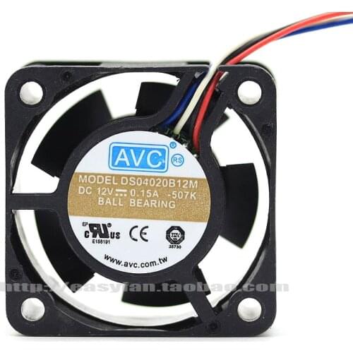 NEW AVC DS04020B12M 4020 4CM 12V 0.15A 4PIN PWM cooling fan