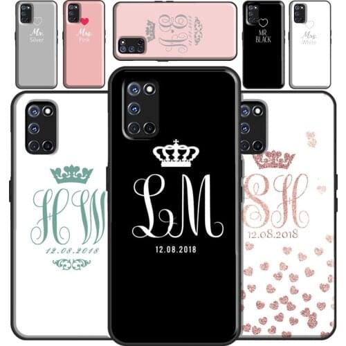 PERSONALISED WEDDING BRIDE GROOM Case For OPPO A91 A83 A3S A5S A1K A52 A72 A31 A53 A5 A9 2020 Find X3 Pro F5 F7 A15 Cover