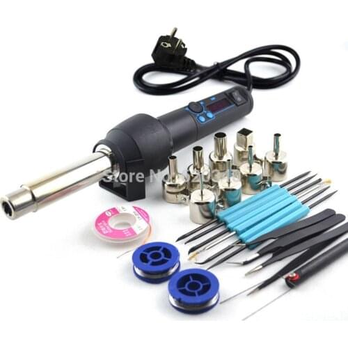 YIHUA 8858I LED ESD Portable Constant temperature BGA Rework Solder Station Hot Air Adjustable Heat Gun tool set Free Shipping