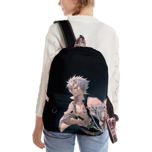 2021 New Casual Hip Hop Demon Slayer backpack Schoolbag Men/Women Shoulder Travel Bag Print Teenage Girls bag