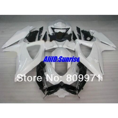 S341 Newest white black full Fairing for SUZUKI GSXR600 750 GSXR600 GSXR750 GSX-R600 750 K8 08 09 2008 2009