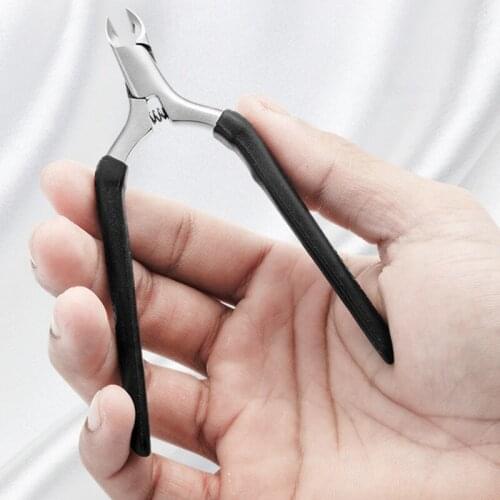 Cuticle Nipper Cutter Stainless Steel Nail Tools Cuticle Remover 1PC Silicone Handle Manicure Professional Accessories