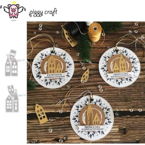 Piggy Craft metal cutting dies cut die mold Various house buildings Scrapbook paper craft knife mould blade punch stencils dies