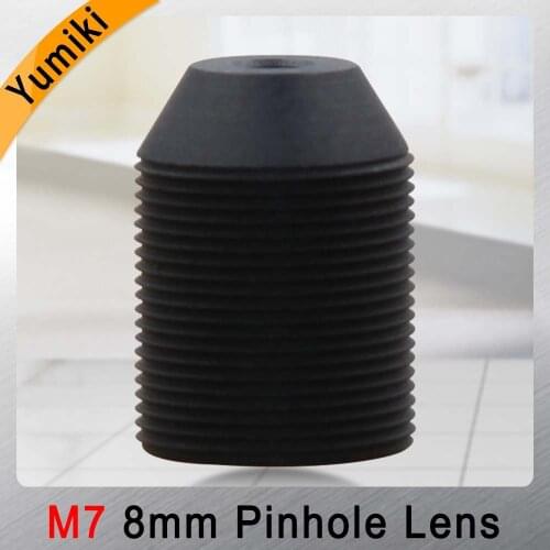 Yumiki CCTV lens 1.3MP 1/3 HD 8mm pinhole lens surveillance camera 45 degrees infrared M7 lens thread