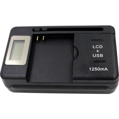 Camera Battery Charger with LCD for Samsung SLB-10A WB1100F WB1101F WB1102F
