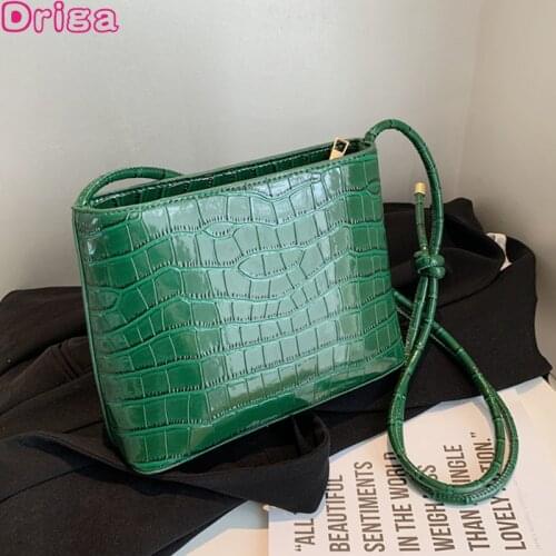 Driga Stone Pattern Women Handbags Pu Leather Bucket Shoulder Bags For Women 2021 Messenger Bags Lady Fashion Luxury Large Totes