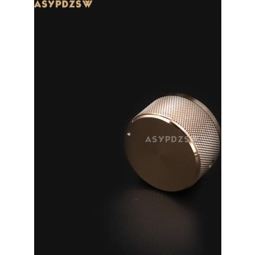 1 PCS Full aluminum Knurled Golden 38*22 DAC/Amplifier solid Volume potentiometer knob