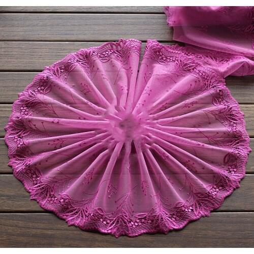 10Yards 20cm Width Lace Ribbon Embroidered Fabric High Quality Trimmings For Sewing Accessories Wedding Decoration