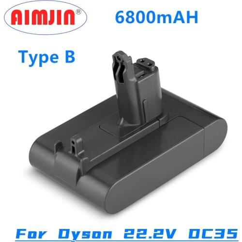 100% Original 22.2V 6800mAh (Type B) Li-ion Vacuum Battery for Dyson DC35, DC45 DC31, DC34, DC44, DC31 Animal, DC35 Animal