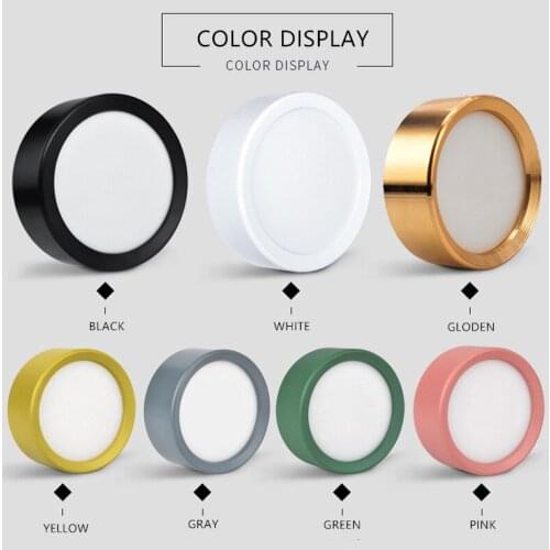 12W Surface Mounted LED downlight 7W 9w Ultra Thin Driverless Ceiling Lamps cob led spot lights 220V Ceiling Fixtures Lighting