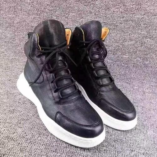 2019 newly style Genuine genuine deer skin shoe high end quality deer skin men boots winter shoe with cow skin lining