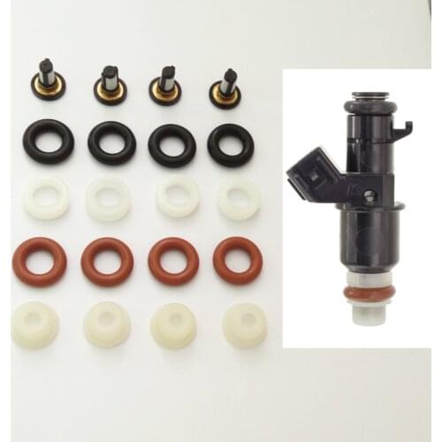 4sets Fuel Injector Repair KitsFor Keihin FJ1203 FJ1045 FJ785 FJ486 16450PWA003 16450-RNA-A01 16450-R1A-A01 For Honda AY-RK202