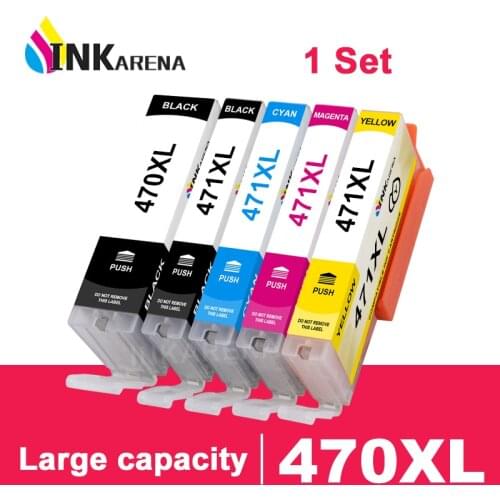 5PCS 470 471 PGI 470 CLI 471 XL Ink Cartridges For Canon Pixma TS5040 TS6040 MG6840 MG5740 MG 5740 6840 Printer Cartridge