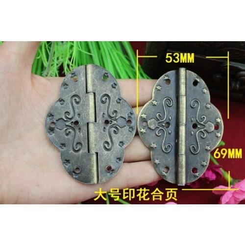 50Pcs 69 * 53MM hinge / antique hinge / printing hinge / hinge large oval tin