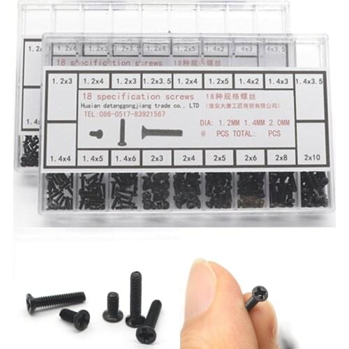 500pcs Assorted Screws Repair Kit Tool Watch Clock Eye Glasses Repair Accessories Screwdriver For Watchmaker Repair Parts Tool