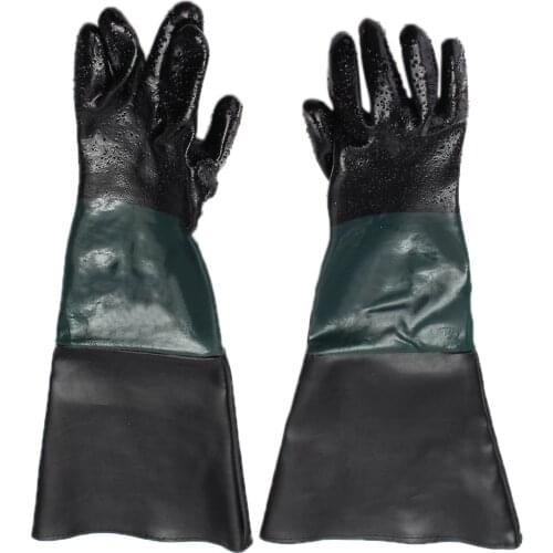 7" Diameter x 24" Long Heavy Duty Sandblasting Sandblaster Sand Bead Grit Blast Blaster Blasting Working Replacement Gloves