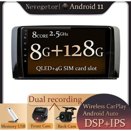 Android 11.0 Car Radio Multimedia Auto Stereo For Mercedes Benz R-Class W251 R280 R300 R320 R500L 2005-2017 2 din dvd