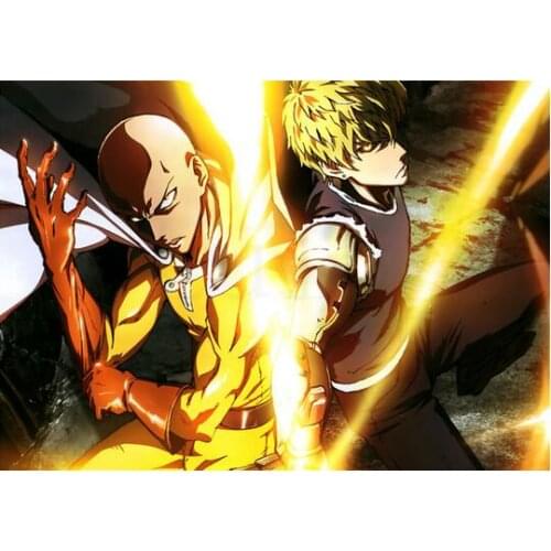 More style Japanese Anime One Punch Man Art Film Print Silk Poster Home Wall Decor 24x36inch