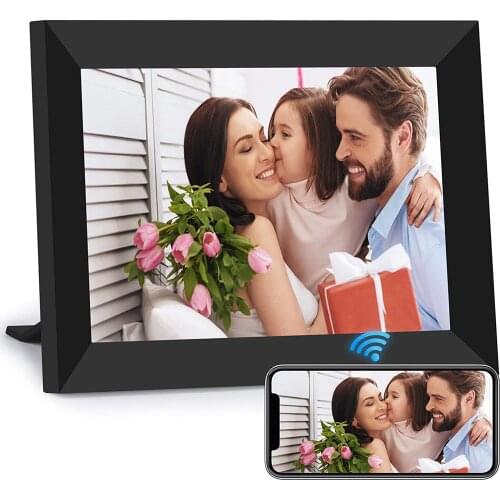 WiFi Digital Picture Frame, IPS Touch Screen Smart Cloud Photo Frame with 16GB Storage, Share Photos/Videos via Free Frameo APP
