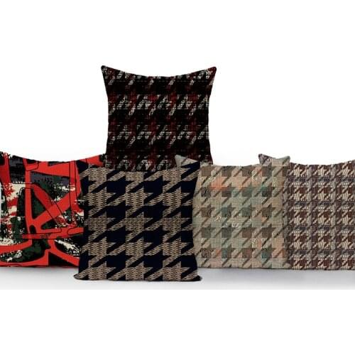 Geometric Patterns Throw Pillows Cartoons Decorative Pillow Abstract Pattern Cushion Cover Home Decor Sofa Cushions Nordic Cover