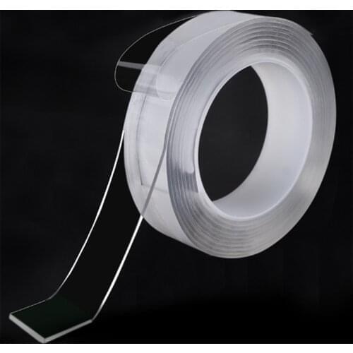 Double-Sided Reusable Adhesive Nano Traceless Tape Removable Sticker Washable Adhesive Loop Disks Tie Glue Gadget 1/2/3/5m