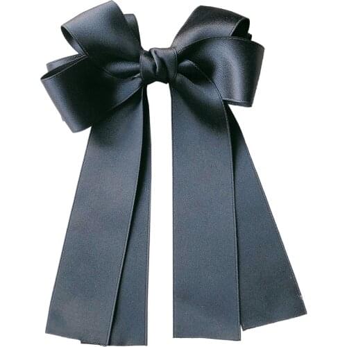 Elegant Fabric Ribbon Bow Hair Clips for Women Spring Clip Hair Pins Jewelry Fashion Bridal Hairgrips Girls Hair Accessories