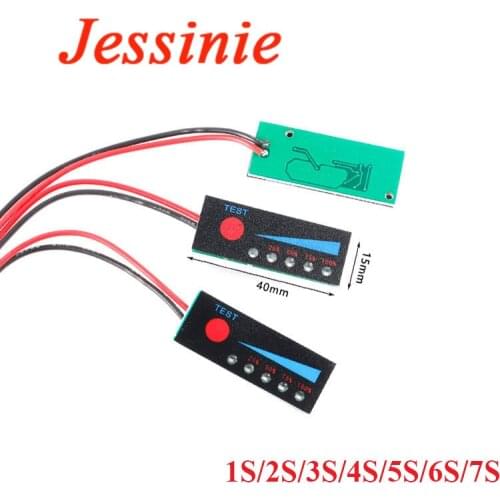 3.7V 1S 2S 3S 4S 5S 6S 7S 18650 Li-ion Lipo Lithium Lead Acid Battery Level Indicator Tester LCD Display Meter Module Capacity