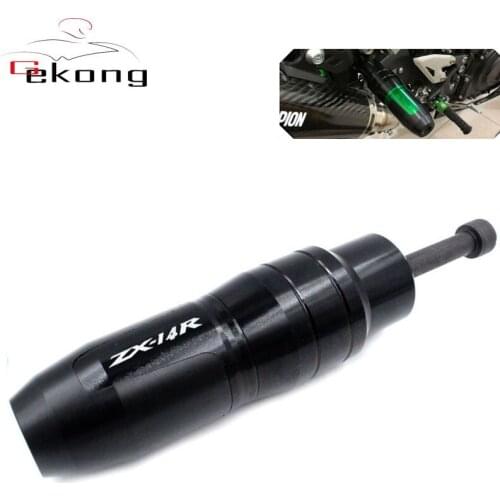 Motorcycle CNC Fit For Kawasaki NINJA ZZR1400 ZX14R ZZR 1400 ZX-14R Frame Crash Pads Exhaust Sliders Crash Protector With logo