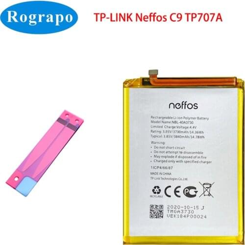 New 3840mAh NBL-40A3730 Original Mobile Phone Battery For TP-Link Neffos C9 TP707A