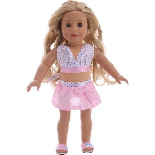 Clothes summer pink dress fit 18inch Doll&43CM zaps dolls toys for children