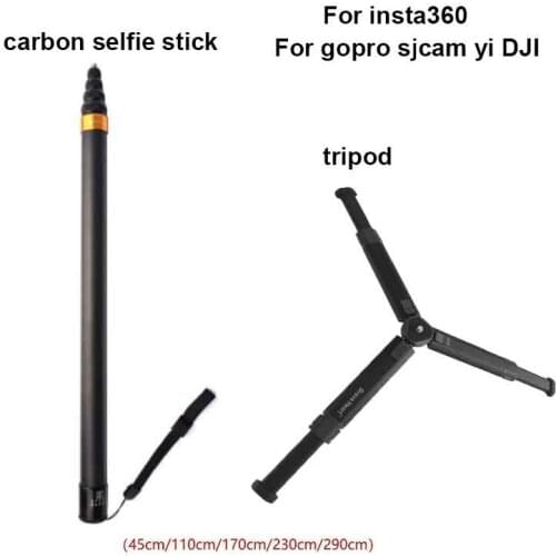 Original Insta360 Carbon fiber 3 Meters Selfie Stick monopod for Insta 360 ONE X2 /ONE R /ONE X Gopro sj4000 xiao yi Accessories
