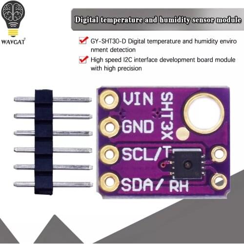 Original I2C interface SHT30 SHT30-D Digital Output Temperature Humidity Sensor Accuracy Breakout Weather SHT30-DIS For Arduino