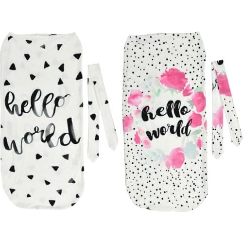 2Pcs/Set Newborn Swaddle Blanket Baby Sleeping Bag Muslin Wrap Headband Photo props