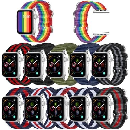 Band for Apple Watch 5 4/3/2/1 Sport Nylon Bracelet 38MM 40MM 42MM 44MM Strap For Iwatch bands iwatch Series 5 4 3 2 1
