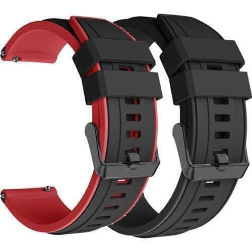 Silicone 22MM Wristbands For Samsung Galaxy Watch 46mm Gear S3 Classic/Frontier Galaxy Watch 3 45mm Bracelet For Huawei GT Strap