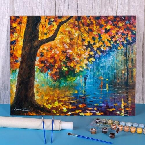 The Judgement Autumn Painting By Numbers Package Acrylic Paints 40*50 Canvas Pictures Decoration Crafts Adults Art