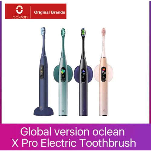 2021 Global Version Oclean X Pro Electric Toothbrush IPX7 Fast Charge App Connect Touch Screen Brush For Sonic Toothbrush
