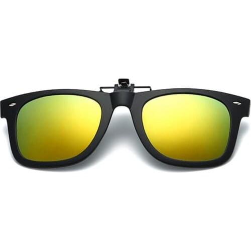 JULI Square Polarized Sunglasses Clip on Myopia Glasses For Fishing Driving Traveling Easy Flip Up Lens UV400 Protection 8503