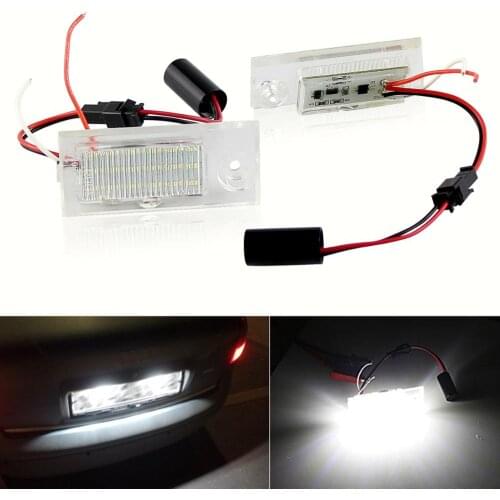 CANBUS No Error LED License Plate bulb lights For Audi A6 C5/4B Sedan 1997~2004 AUTO Number Plate lamp No Hyper Flash White