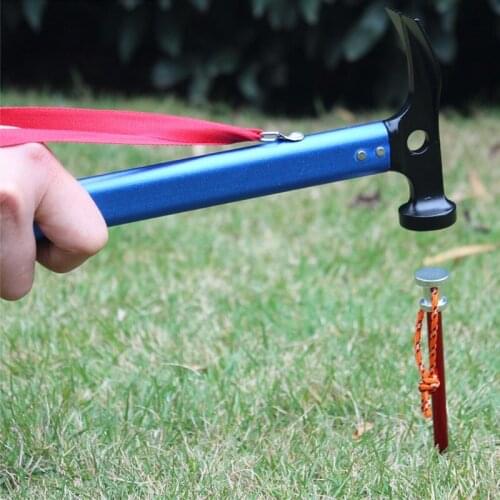 Outdoor Hammer Multifunctional Aluminum Alloy Hammer for Outdoor Camping and Hiking Nail Hammer Outdoor Tools Multi tool