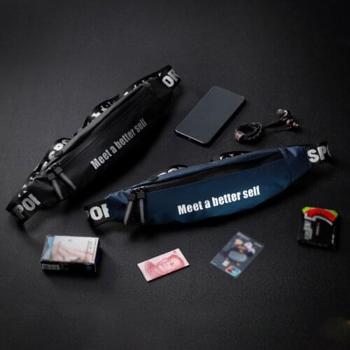 Waist Bag Waterproof Phone Bag Reflective Running Belt Pouch for Outdoor Running Sports Reflective Belt Pouch Leisure Supplies