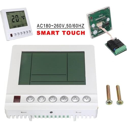 High Quality AC180V-260V Temperature Controller System Durable Intelligent LCD Screen Touch Thermostat