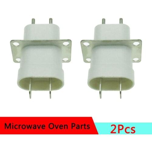 2Pcs Electronic Microwave Oven Magnetron Plug 4 Filament Pin Sockets Converter Home Microwave Oven Spare Parts