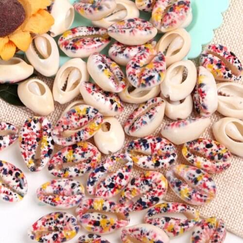 10 Pcs Natural Colorful Beach Shell Beads For Jewelry Making 10-20mm Oval Shape Beads Diy Charm Necklace Bracelet Accessory