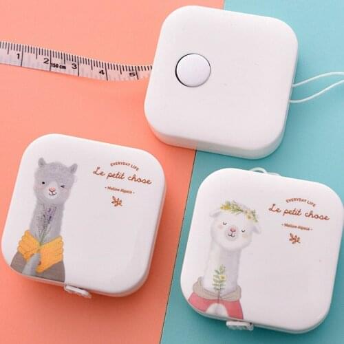150CM/60 inch Tape Portable Retractable Ruler Fabric Covered Craft Tailor Ruler Children Height Ruler Sewing Measuring Tape Tool