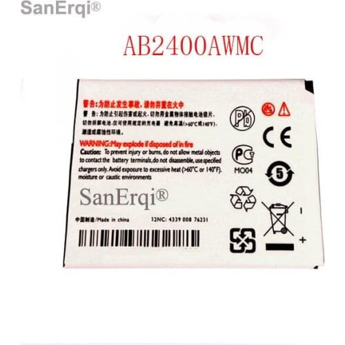 SanErqi AB2400AWMC 2400mAh Battery For PHILIPS W732 W736 W832 D833 W6500 w737 Mobile Rechargeable Battery