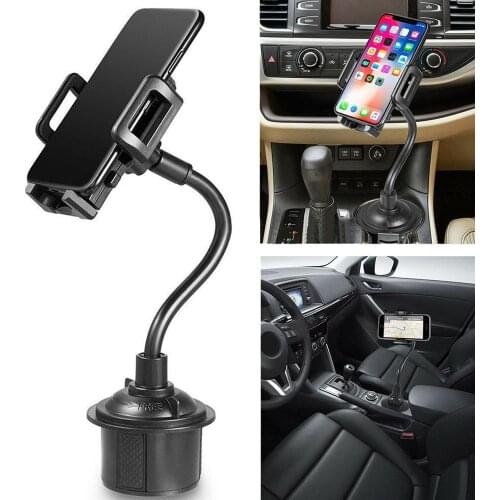 Car water cup holder 360 degree bending lazy long and short rod cup holder car water cup holder mobile phone holder