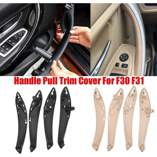 Beige Black Car Interior Handle Pull Trim Cover For BMW F30 F31 F32 F33 F34 F35 F80 2012-2019 Front Rear Left Right Door Handle